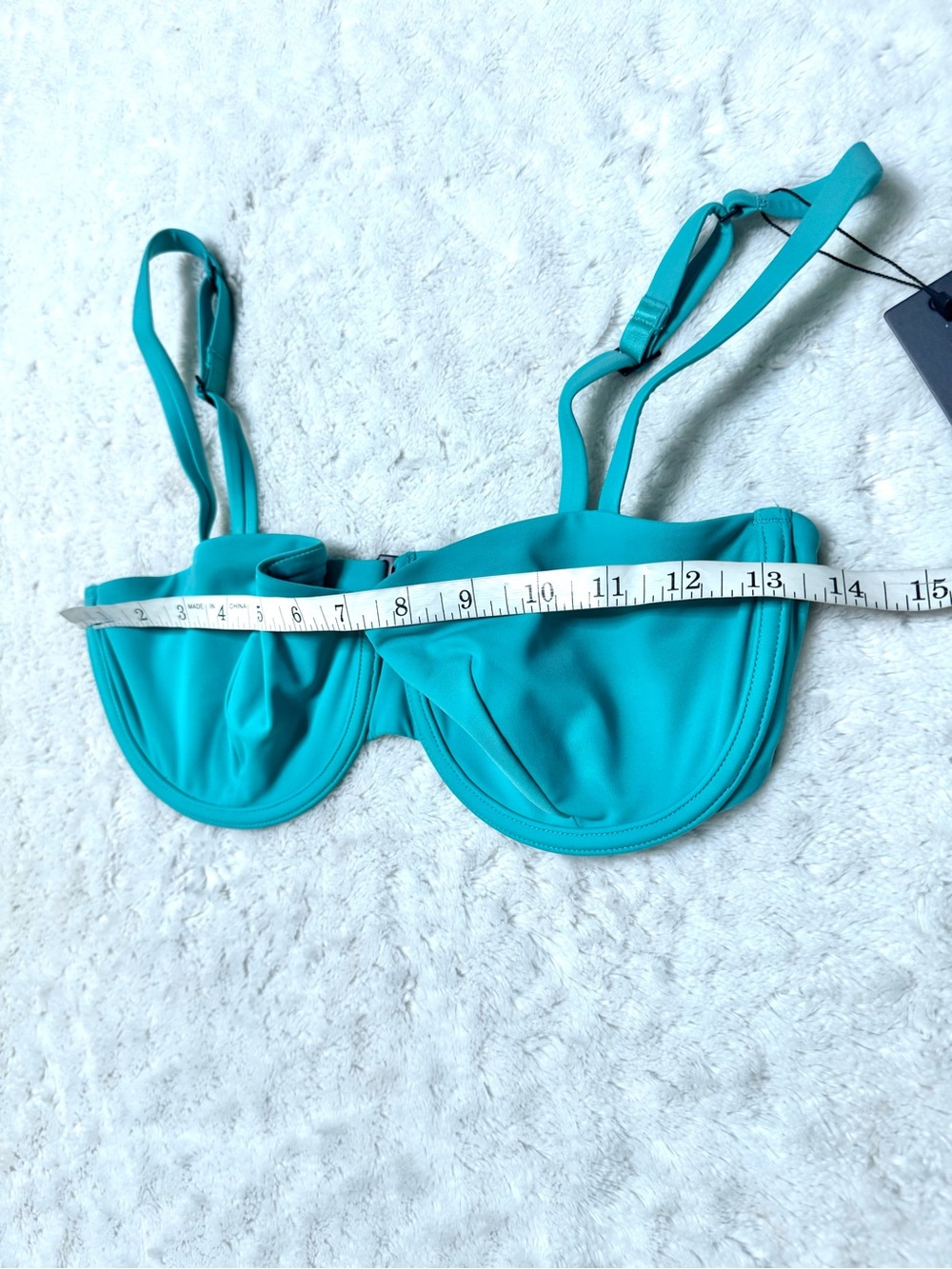NWT- CUUP THE BALCONETTE - SWIM Underwire bikini Top in Tide - Picture 14 of 15